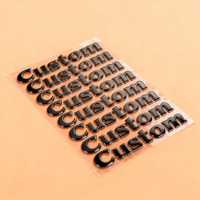 Autocollant en métal fin plaqué argent métallique 3D, logo de marque en chrome doré, étiquette en nickel électroformé, transfert de métal