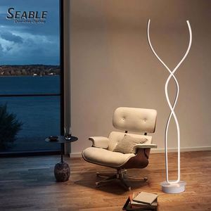 Diseño Creativo buen <span class=keywords><strong>precio</strong></span> CCT ajustable led lámpara de PIE <span class=keywords><strong>BLANCO</strong></span>/Negro lámpara de iluminación - Product Image 1