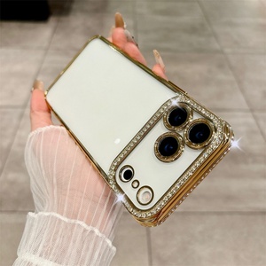 Funda para Teléfono Móvil con Diamantes y Electrochapado, Anti-Caídas, para iPhone 17 Pro Max, 16, 15, 14, 13, 12, 11, Color Morado - Product Image 4