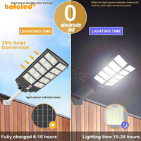 Lámpara Solar Hofoled de 2000W/1000W para Exteriores, con Sensor de Movimiento, Impermeable, Encendido/Apagado Automático, para Jardín y Estacionamiento