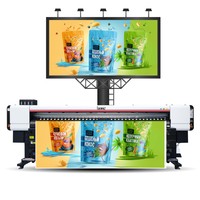 Impresora digital Locor 4 cabezales de 3.2m para exteriores, pancartas flexibles, carteles publicitarios, pegatinas para coches, impresora de gran formato con tinta eco-solvente.