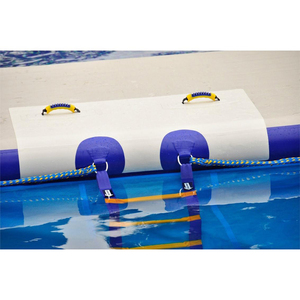 Sp2604 Ngoài Trời Gia Đình Khung Lớn Hồ Bơi Đặt Drop Stitch Nổi Sundeck Đảo <span class=keywords><strong>Dock</strong></span> Bơi Bơm Hơi Nền Tảng Hồ Bơi - Product Image 2