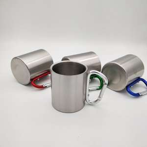 Mug de voyage vierge pour sublimation 220ml 330ml avec boucle d'alpinisme, double paroi isolée sous vide, sans BPA, en acier inoxydable - Product Image 2