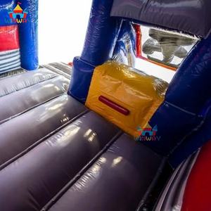 Vente chaude Château gonflable commercial en PVC Combo Voiture de course Château gonflable classique Voiture de course 5,5x5x4m Capacité 5-10 Installation facile - Product Image 4