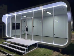 منزل كابينة أبل الفاخر والعصري، منزل حاوية نمطي، فيلا كبسولية للاستخدام الخارجي، مكتب كابينة أبل صغير، منزل مسبق الصنع - Product Image 4