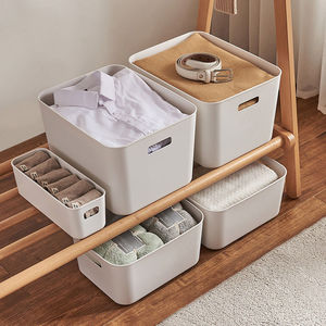 Clothing Organizer Plastic Storage <b>Bin</b> Rectangle Eco-Friendly For Closet Bathroom <b>Kitchen</b> Use - Product Image 2