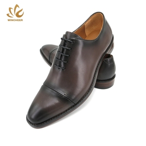 Chaussures habillées en cuir véritable à <span class=keywords><strong>semelle</strong></span> en caoutchouc de première qualité pour hommes, style africain, fabriquées à la main, chaussures habillées <span class=keywords><strong>marron</strong></span> pour hommes, Turquie - Product Image 2
