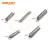Rail court SOEASY pour système de montage sur toit métallique à énergie solaire