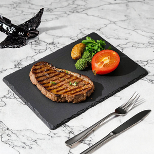 Planche à fromage <span class=keywords><strong>rectangulaire</strong></span> noire personnalisée 12x25cm <span class=keywords><strong>plat</strong></span> classique <span class=keywords><strong>en</strong></span> pierre d'<span class=keywords><strong>ardoise</strong></span> avec gravure pour les fêtes - Product Image 2