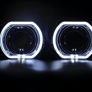 ไฟวงแหวน LED สำหรับรถยนต์รุ่นใหม่ EURS 12V 6000K ขนาด 100 มม./120 มม. พร้อมเลนส์โปรเจคเตอร์คริสตัล กันน้ำ IP68 กำลังไฟ 10W อายุการใช้งาน 50000 ชั่วโมง - Product Image 3