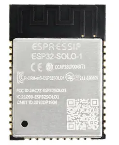 ESPRESSIF ESP32-SOLO-1(4MB) संकेत कोर वाई-फाई और BLE एमसीयू मॉड्यूल पर आधारित ESP32-S0WD चिपसेट