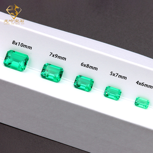 קולומביה מעבדה קולומביה אמרלד חתוך 4x6/5x 7/6x 8/7x 9/8 x10mm פופולרי 0.5ct-5ct-5ct מעבדה גדל קולומביה ספיר עם אגל - Product Image 1