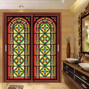 OEM تخصيص كبير كاتدرائية زجاج جدارية المهنية الصانع المزاج الصناعي الملون قاعة نافذة الكنيسة - Product Image 3