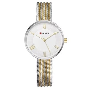 Reloj de Cuarzo Elegante para Mujer, Resistente al Agua, con Correa de Malla de Acero Inoxidable, Números Romanos, Casual y de Negocios, Venta al Por Mayor - Product Image 2