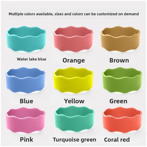 Funda de silicona de grado alimenticio Yulixin para biberón, diseño hueco, antideslizante, reutilizable, lavable, estilos ondulados y planos - Product Image 3