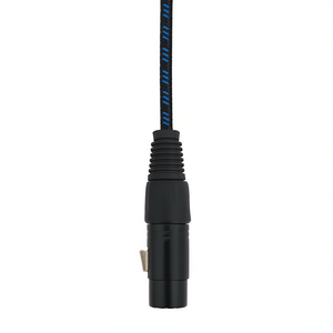 Cable de audio mono Cannon XLR hembra a jack macho de 6.35mm, 1.5 metros, negro y azul - Product Image 2