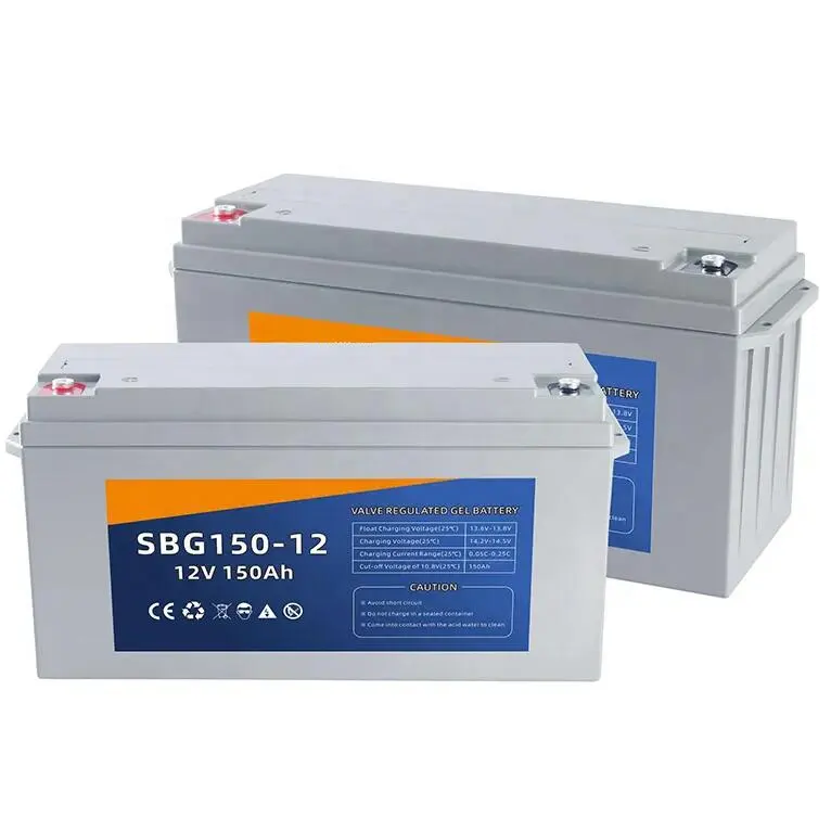 बैटरी निर्माता SBG-12V 150Ah जेल नेतृत्व एसिड बैटरी 12 वोल्ट का नेतृत्व एसिड बैटरी