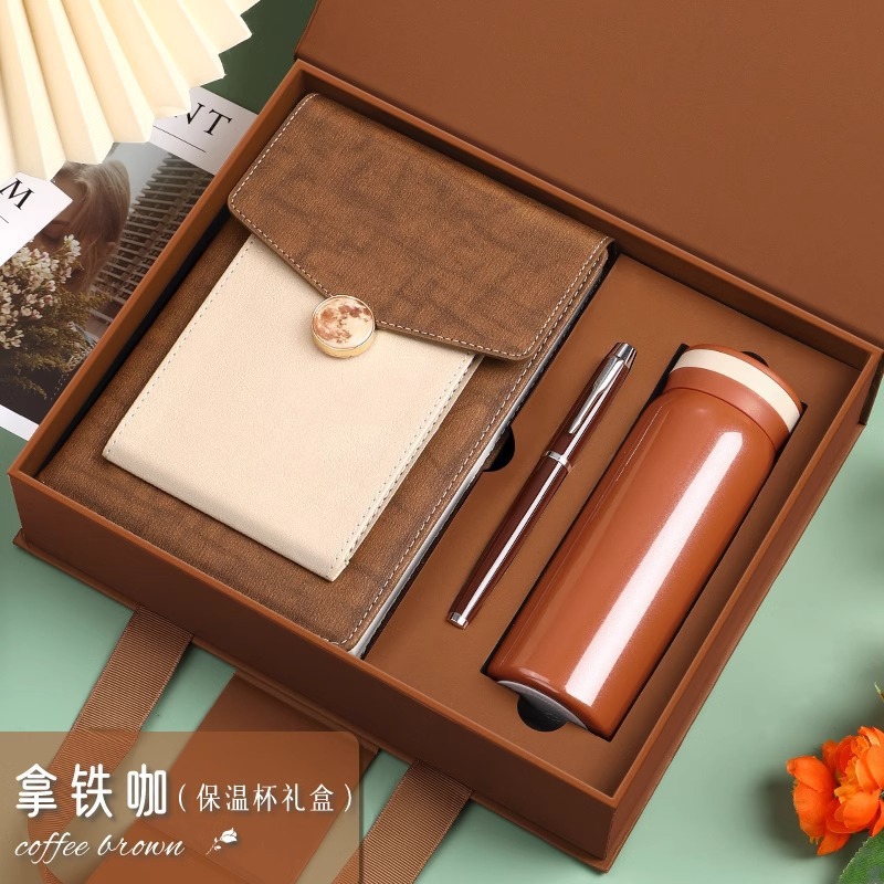 13014-a5 coffee thermos tazza flip cover set regalo