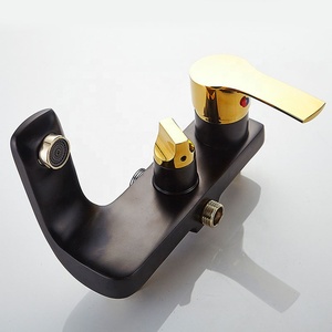 Set doccia rubinetto in ottone a parete rubinetti per bagno kit in ottone di lusso set doccia a pioggia set miscelatore miscelatore banyo du seti - Product Image 5