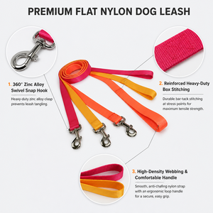 Arnés para mascotas de nailon de diseño básico de un solo color, cómodo y seguro, disponible en varios colores sólidos, OEM ODM de Vietnam - Product Image 5