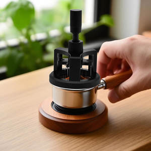 อุปกรณ์ชงกาแฟ เข็มกระจาย<span class=keywords><strong>กาแฟ</strong></span>อะลูมิเนียมสีดำ หมุนได้ พร้อมเข็มคนกาแฟสแตนเลส - Product Image 3