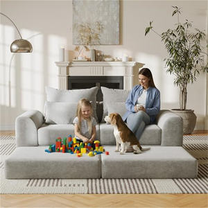 <span class=keywords><strong>Canapé</strong></span> modulaire avec pouf en forme de L, <span class=keywords><strong>canapé</strong></span> sans ossature, <span class=keywords><strong>canapé</strong></span> modulaire personnalisable, design de combinaison libre, <span class=keywords><strong>canapé</strong></span>-lit - Product Image 1
