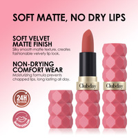 Rouge à lèvres mat effet diamant, hydratant longue tenue anti-transfert, maquillage des lèvres naturel 3D waterproof