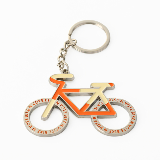 Custom Wholesale Bicycle Metal Keychain Bike Key Chain Keychains