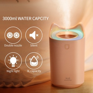3000ml humidificador gran capacidad boquillas dobles del rociador de la niebla de la noche USB Oficina purificador de Casa difusor humidificador fresco de la niebla - Product Image 3