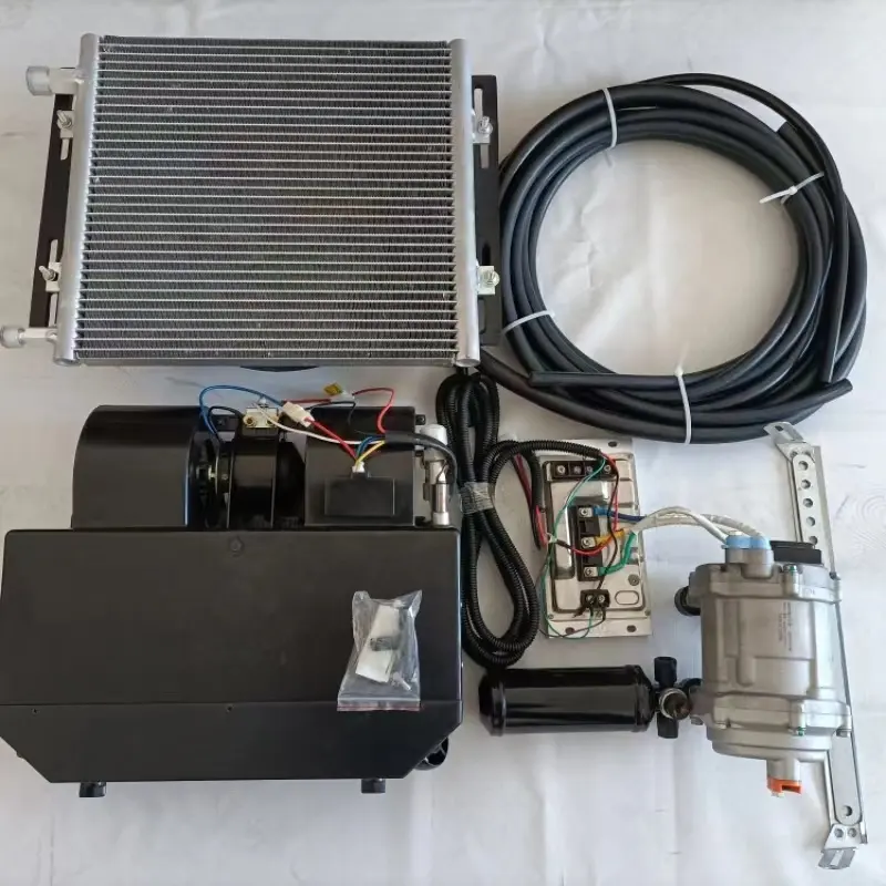 Kit elétrico de ar condicionado para caminhão elétrico 24v 12 volts, refrigerador de estacionamento