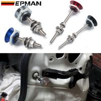 EPMAN 1,25 Zoll 32mm Universal Billet Aluminium Druckknopf-Motorhaubenverschluss-Kit Schnellverschluss-Clip für BMW JDM Rennwagen