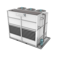 Unité de condensation par évaporation compacte pour entrepôt frigorifique industriel, condenseur de réfrigération refroidi à l'eau avec serpentin en acier galvanisé