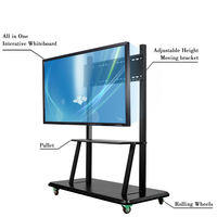 Tableau interactif intelligent pour salle de classe 75-110 pouces, écran tactile interactif, résolution 4K, mur vidéo, enseignement scolaire, centre commercial en libre-service