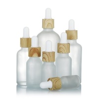 Botol Kaca Pipet Tetes 5ml 10ml 15ml 20ml 30ml 50ml 100ml 18mm Botol Kaca Pipet Tetes Dengan Tutup Kayu Bambu
