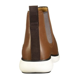 Chaussures de bureau décontractées pour hommes, <span class=keywords><strong>bottes</strong></span> en cuir véritable <span class=keywords><strong>sans</strong></span> <span class=keywords><strong>lacets</strong></span>, OEM - Product Image 3