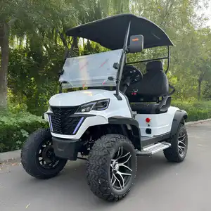 Chariots de golf électriques chinois bon marché à vendre batterie au lithium 72V siège personnalisé chariot 6 places prix pour voiture et chariot