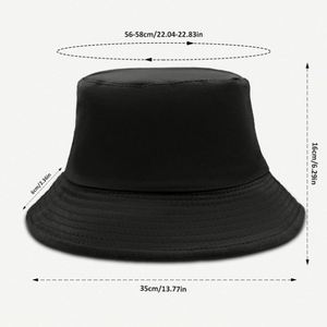 Sombrero de Pescador Reversible de Moda, Personalizable, con Logotipo Bordado, Estampado, Etiqueta Personalizada, Color Sólido, de Algodón - Product Image 4