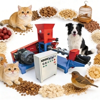 Extrudeuse d'aliments pour animaux en période de lactation, machine à nourrir les chiens, chats et poissons, formule haute énergie, 40-60 kg/h, 220V/380V