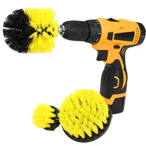 Drill Cleaning Brush Attachments Set Scrub Pads Sponge Power Scrubber Brush With Extend Long Attachment All Purpose Clean