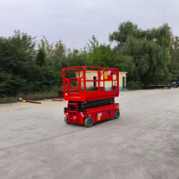 Plateforme élévatrice à ciseaux compacte de 4,9 m, élévateur électrique à ciseaux complet, automoteur, pour entrepôt, en acier allié, 100 kg