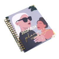 Cuaderno/Diario Escolar Personalizado A4 con Cubierta de Papel Impreso, Diseños de Planificador, 200 Páginas