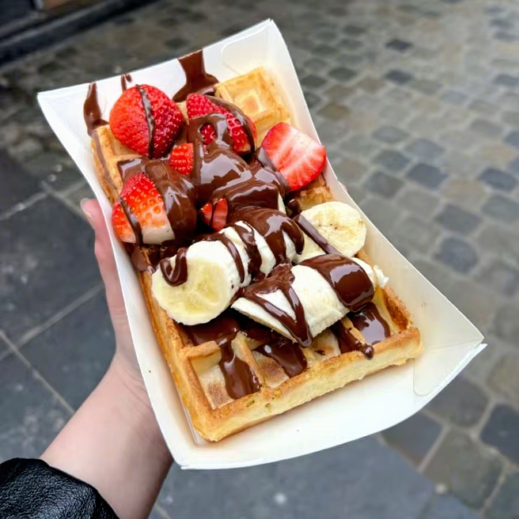 Takeaway Logo Wholesale Paper Fries Crepe Cone Cup Bubble Waffle Packaging Box