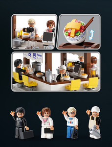 SOLITARY GOURMET RAMEN SHOP, Bloques de Construcción de Estilo Vintage de una Casa de Fideos Japonesa, Mini Tienda de Comida, Juguete de Ensamblaje - Product Image 2