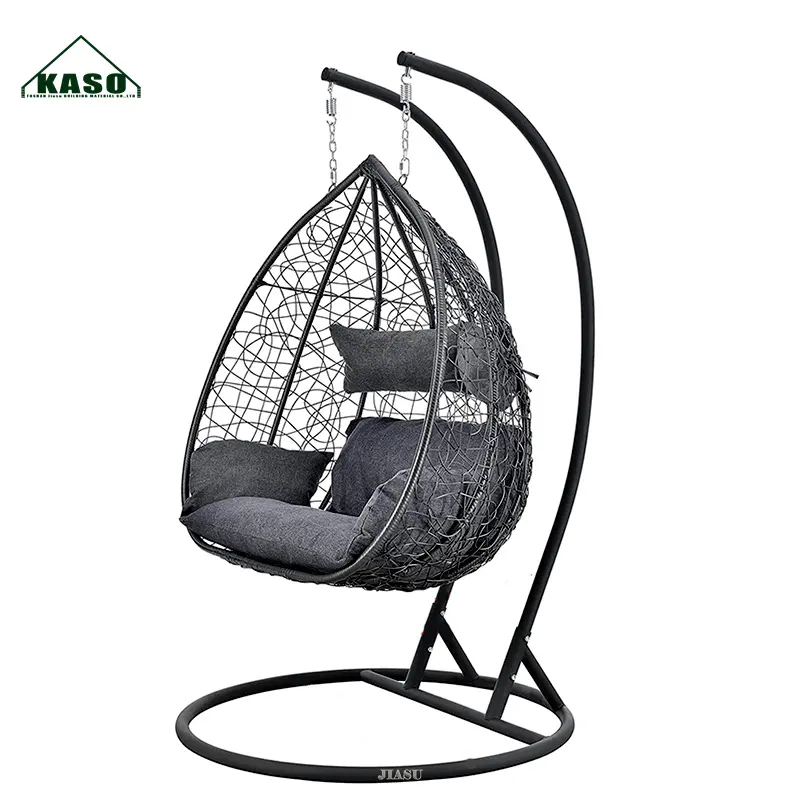 Top Fashion Springdale Woven Backyard Blue Best Cotton Design Canada Patio Egg Swing con supporto ampia sedia a dondolo