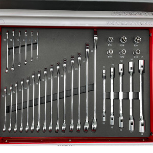 Hi-Spec Tool Cabinet 9 <b>Drawers</b> Keyed Lock Industrial Mobile <b>Workshop</b> Storage With Wheels - Product Image 4