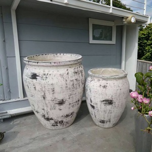 Macetas de Arcilla Vintage Minimalistas para Suministros de Fábrica, Decoración de Jardín para Plantas de Exterior, Material de Fibra - Product Image 2