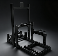 Châssis inférieur de simulation de course en alliage d'aluminium 6063 T5 4080 épaissi, support de base robuste à haute capacité de charge