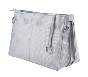 Tasche in Tasche Erweiterbare Nylon Handtasche Geldbörse Organizer Insert Liner Shaper Bag