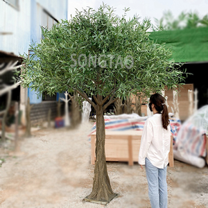 공장 직판 인조 올리브 나무 UV 저항성 대형 4M 인조 올리브 나무 실내외 장식용 - Product Image 2