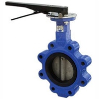 Katup Kupu-kupu Lug Pendek Ukuran Dapat Disesuaikan dengan Cincin Segel EPDM/NBR/PTFE untuk Ruang Sempit, Ringan, Dioperasikan dengan Tuas/Roda Rantai